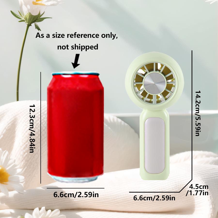 

Mini Portable Fan Small Powerful Cute Design 3 Speed Personal Handheld Fan Desktop Lightweight USB Rechargeable for Travel