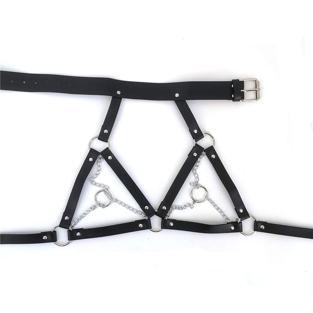 Women's Lingerie Garter Harness Bondage Erotic Sex Toy for Couples PU Leather Strip Club Party Adult Games BDSM
