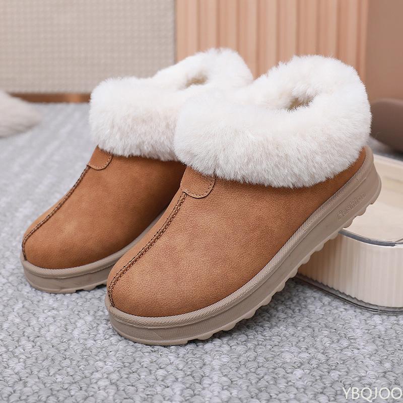 Women's Winter Thick Soled Cotton Shoes with Plush and Thick Outer Layer Are Warm Comfortable When Wearing Snow Boots Sneakers