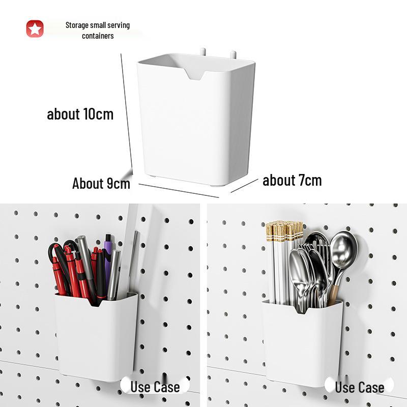 Pegboard Wall Organizer with Hooks - No-Drill Storage Rack for Entryway or Study Room.