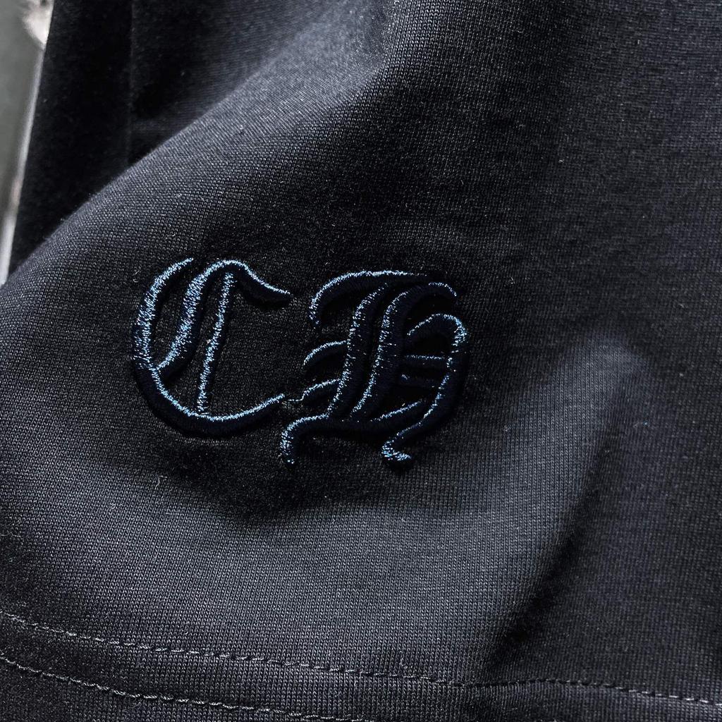 8719 CHROME HEARTS 2025 Verano Nueva Camiseta de Algodón de Alta Calidad con Cuello Redondo Suelta de Talla Grande para Hombre y Mujer Camiseta para Pareja