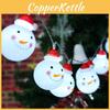 Whimsical Led Snowman String Lights For Christmas Indoor Outdoor Festive Dcor