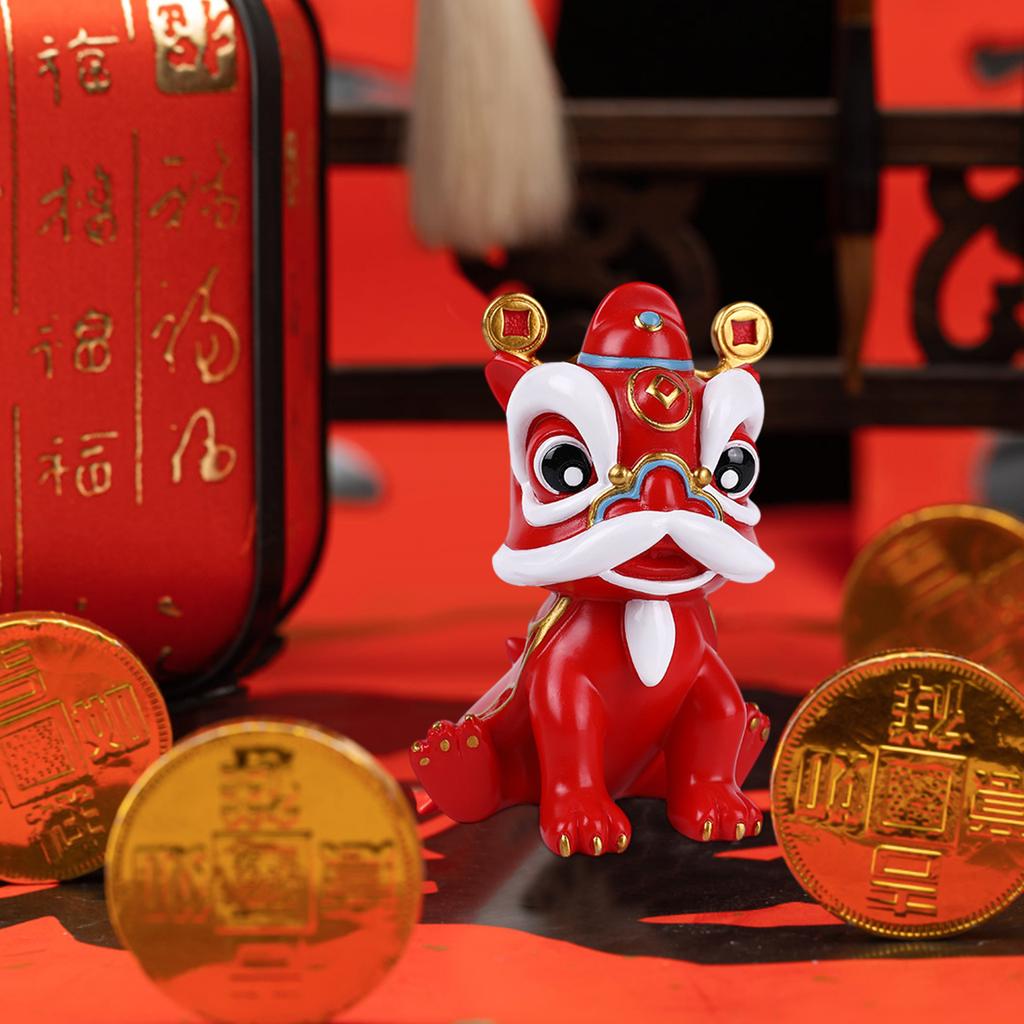 Cute Chinese Lion Dance Home Decor New Year Gift