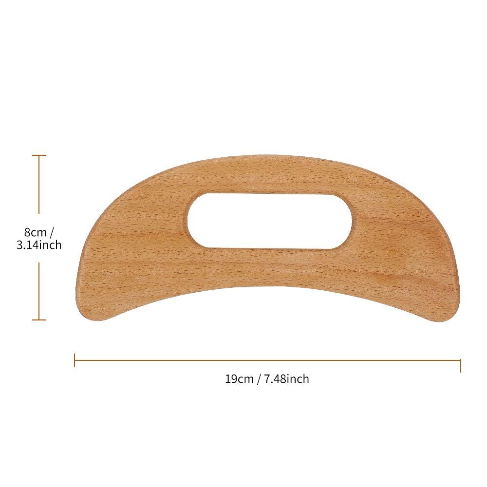 Instrument Gua Sha din lemn Placă de răzuit Instrument de masaj Placă de masaj Guasha pentru slăbire Racletă Gua Sha Instrument de terapie pentru masaj corporal