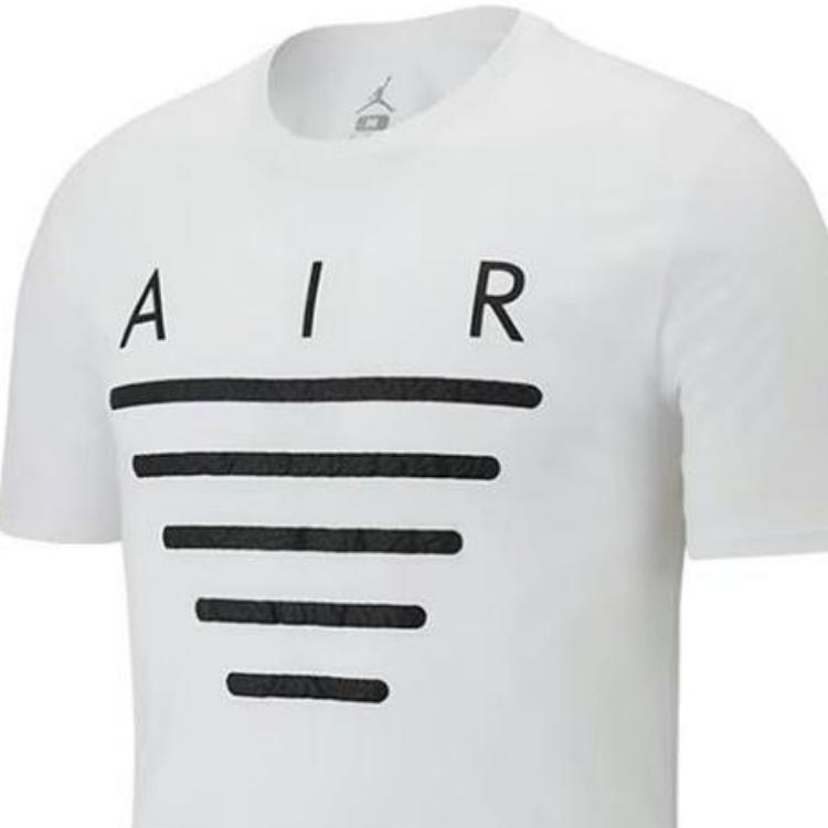 Jordan Casual Short Sleeve T-Shirt Men Tops White AJ3991-100
