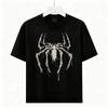 Bone Spider Art Graphic Tee Dark Gothic Aesthetic Casual Short Sleeve T Shirt