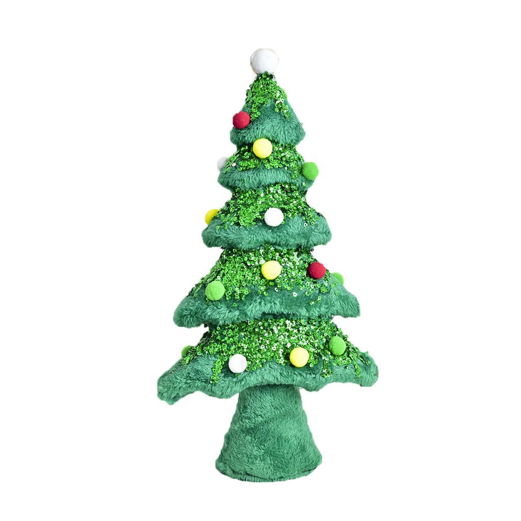 Christmas Tree Ornaments Plush Fabric Simulation Christmas Tree Desktop Atmosphere Decoration Layout