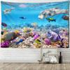 Deep Sea Fish And Coral Tapestry Wall Hanging Marine Animals Boho Bedroom Living Room Art Home Decor