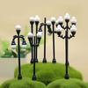 Retro Mini Street Lamp Miniature Garden Ornament Streetlight Figurines Fairy Garden Decoration Resin Craft Micro Landscaping