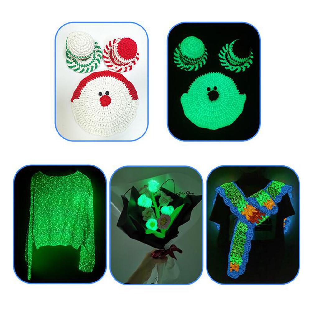 50g Novel Functional Yarn Glow In The Dark Luminous Yarns Hand Knitting Carpet Sweater Hat Wool Glowing Yarn Sewing Accessories