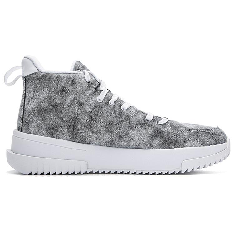 Anta Textile, Synthetic Leather Cushioning Slip Resistant Abrasion Resistant Coverage Mid top Basketball Shoes Men's 112141801-4