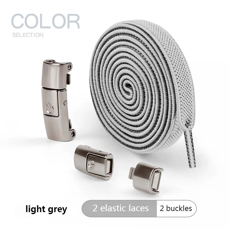 8mm Width No Tie Shoe Laces Press Lock Shoelaces Without Ties Elastic Laces Sneakers Kids Adult Widened Flat Shoelace for Shoes