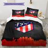 Juego de Edredón Ropa de Cama Atleti Funda de Edredón Funda de Almohada Decoración del Hogar Regalo de Cumpleaños (1 * funda nórdica + 2 * fundas de almohada, sin núcleo)