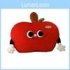 Soft Apple Shaped Cushion With Plush Fabric For Childrens Bedroom And Playroom