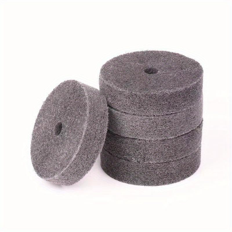 Fiber Polishing Wheel Kit, Round Head Installation Point, Compatible with Disc Sander and Bench Grinder, Suitable for Desktop Polisher