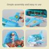 Blue/Pink LED Lights Music Airplane Toys Electric Toy Aircraft Toy Cute LED Plane Model  Kids