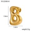 CARLIDANA Gold Plated Stainless Steel 26 Letter Charms Set Heart Bubble Initial A-Z Alphabet Letter Pendants for DIY Jewelry