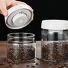 Press Type Coffee Bean Storage Jar Manual Glass Coffee Jar Vacuum Sealed Jar  Home Use