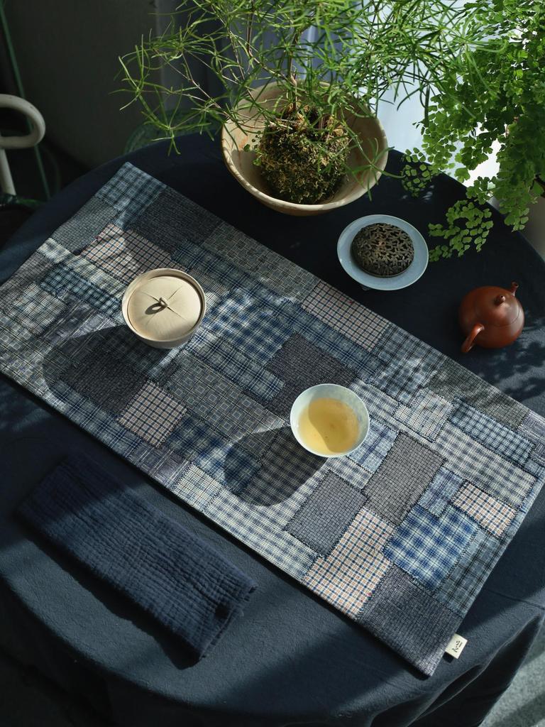 Handmade Vintage Coarse Cloth Tea Mat - Chinese Zen Style