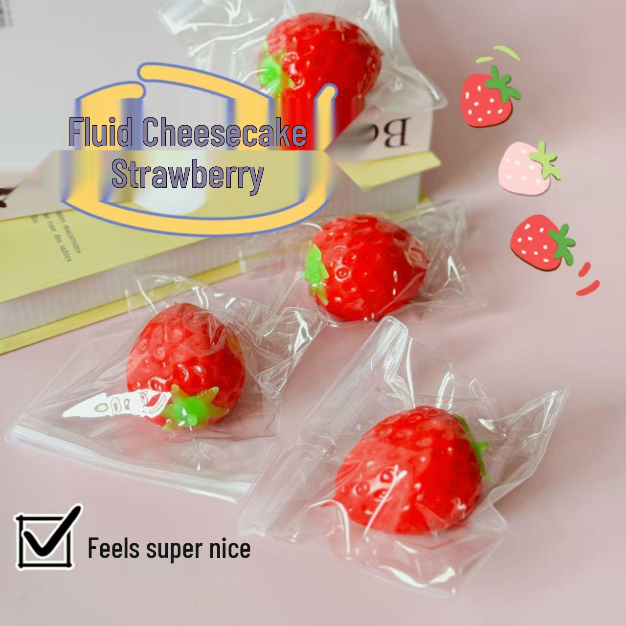 

Strawberry Squeeze Toy: Stress Relief & Slow Rebound for Kids and Students