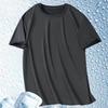 Men's Round Neck Tops Solid Color T Shirt Casual Short Sleeve Top Soft Regular Fit T Shirts Breathable for Sports Travel Beach Daily Wear