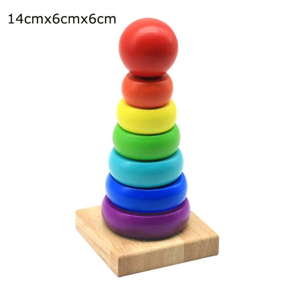 Montessori Wooden Rattles For Baby Crib Toys Baby Rattle Educational Musical Wooden Toys Children Development Games Wood Puzzles