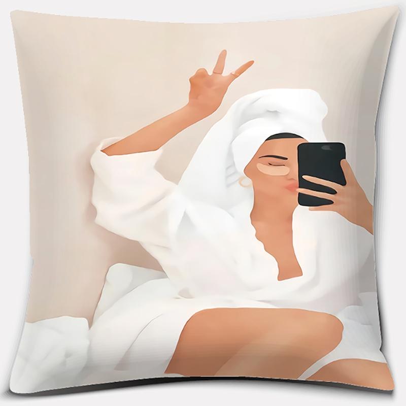 

Летние небольшие декоративные наволочки со свежим узором, квадратные наволочки, украшения для домашнего офиса Funda de Almohada 40x40cm