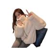 Autumn and Winter New Imitation Lazy Rabbit Plush Imitation Fur Jacket Light Fashion Loose Furry Stand-up Collar Women's Clothing
