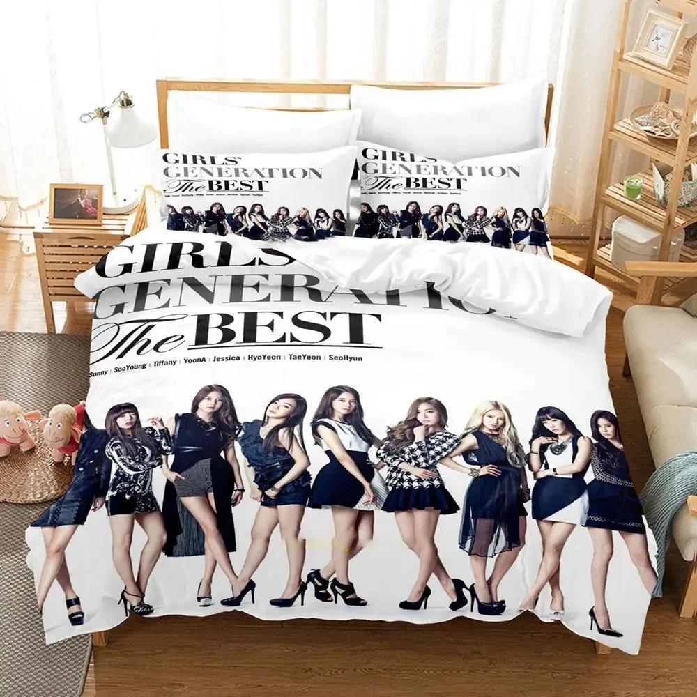 Comforter Kpop Girls Generation Bedding Set Bed Set Comforter King Queen Size Boys Adult Bedding Set