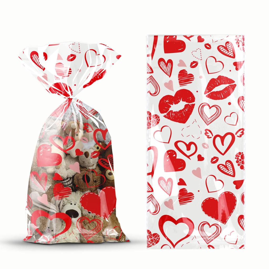 Heart LOVE Valentine's Day Candy Gift Bag for Party Favors