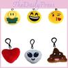 Portachiavi Espressione Mini Peluche Ciondolo Carino Emoji Bambola di Peluche Decorazione Regalo