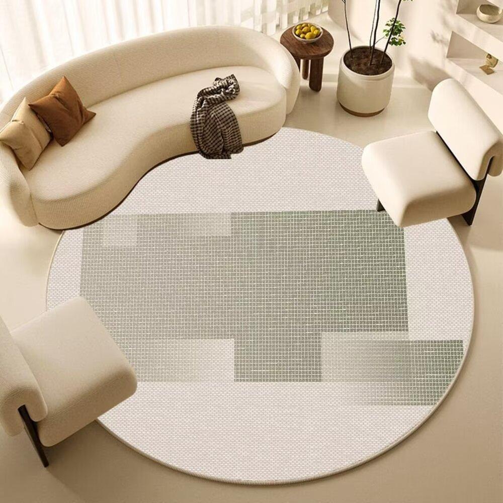 Round Carpet Bedroom Computer Chair Floor Mat Living Room Sofa Floor Mat Home Study Rocking Chair Foot Mat