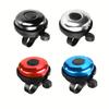 1pc Premium Aluminum Bike Bell - Classic Black High-Pitched Sound | Durable Easy Installation for All Bicycles