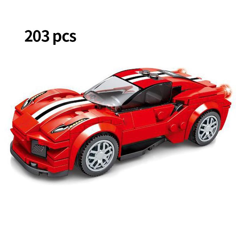 Speed Super Race Car Racing Rally Model Building Blocks Sports Kits City Classic Great Vehicle Kids Toys Technique