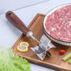 Wooden Handle Kitchen Meat Chopper Stainless Steel Ground Beef Chopper Food Masher  Meat Patty
