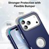 L-Style For iPhone 17 Pro Case Shockproof PC+TPU Phone Back Cover