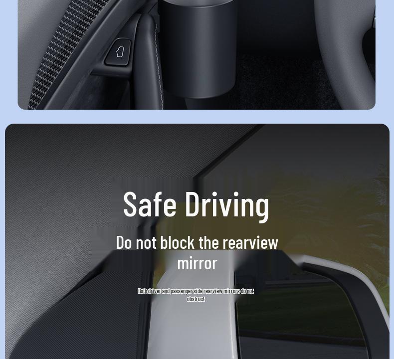 Compatible Tesla Model 3/Y Door Handle Cup Holder Storage Box