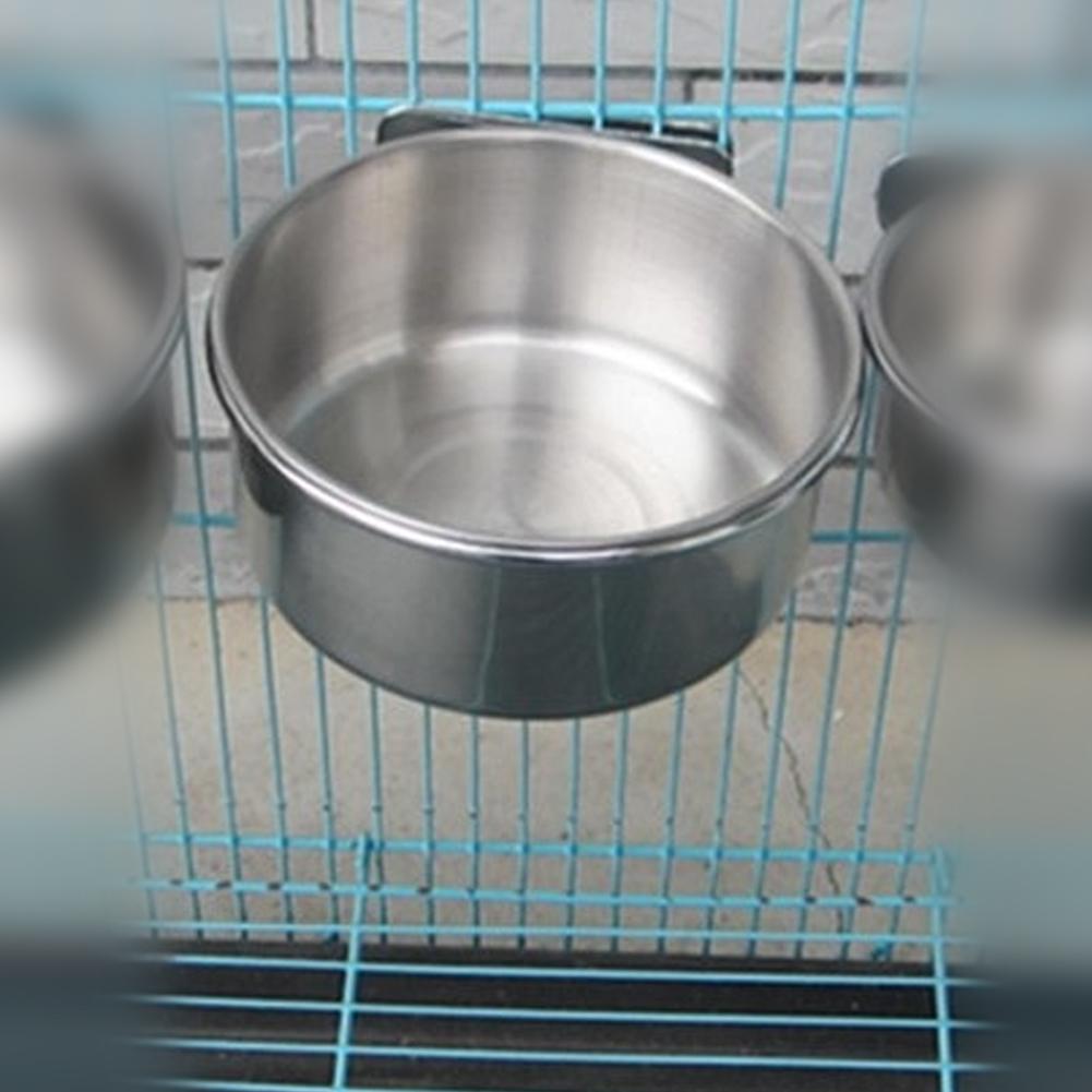 Stainless Steel Bird Feed Box Parrot Cups Bowls Container for Food Water Feeding Supplies