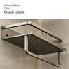 Black Bathroom Shower Room Storage Rack Toiletries Shelf Storage Is Perfect For Bathroom Item Storage