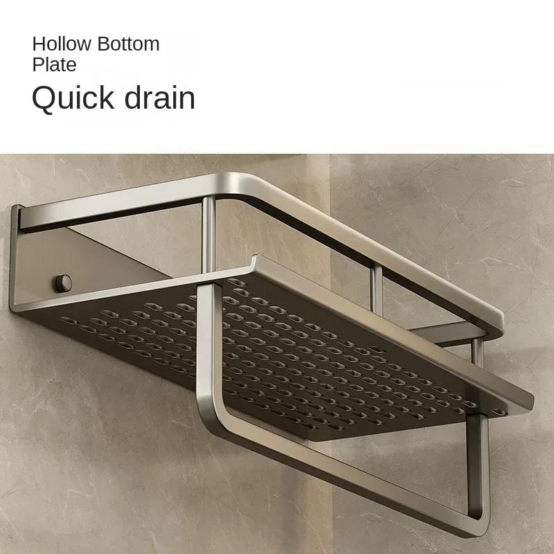 Black Bathroom Shower Room Storage Rack Toiletries Shelf Storage Is Perfect For Bathroom Item Storage