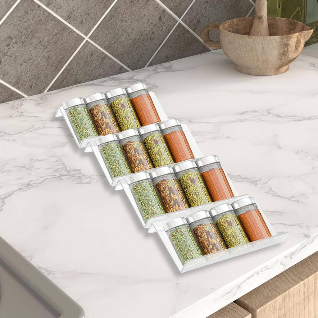 Spice Drawer Organizer Rack Tray for Pepper Storage Holder Seasoning Jars Drawers