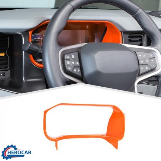 

Center Dashboard trument Ring Trim Decor Cover For Ford Bronco +Orange