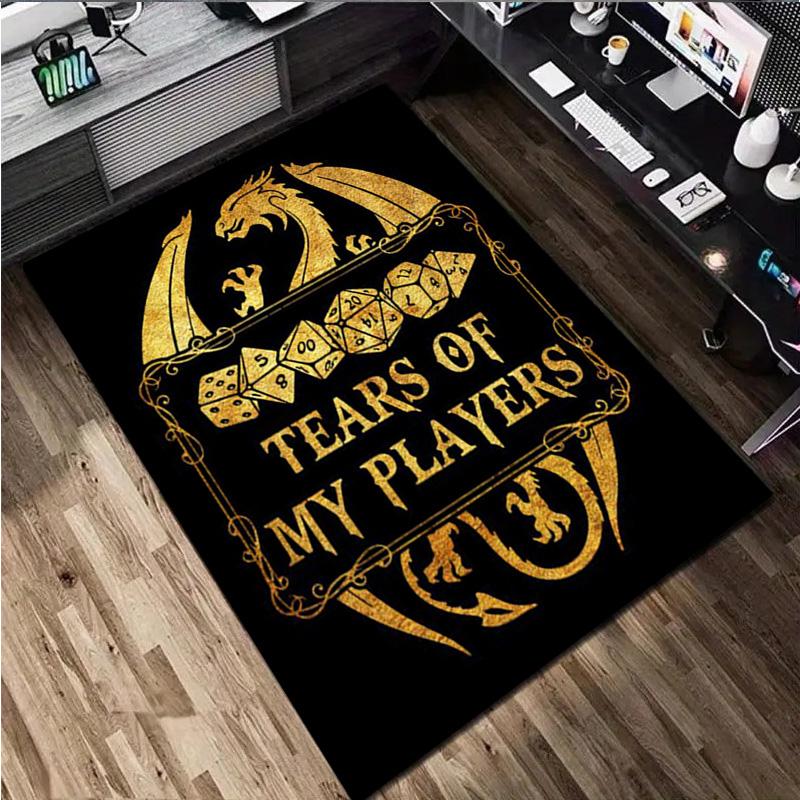 1Pc Dungeons Dragons Rug - home decoration Carpet For Living Room Bedroom Flooring Computer Chair Area Rug