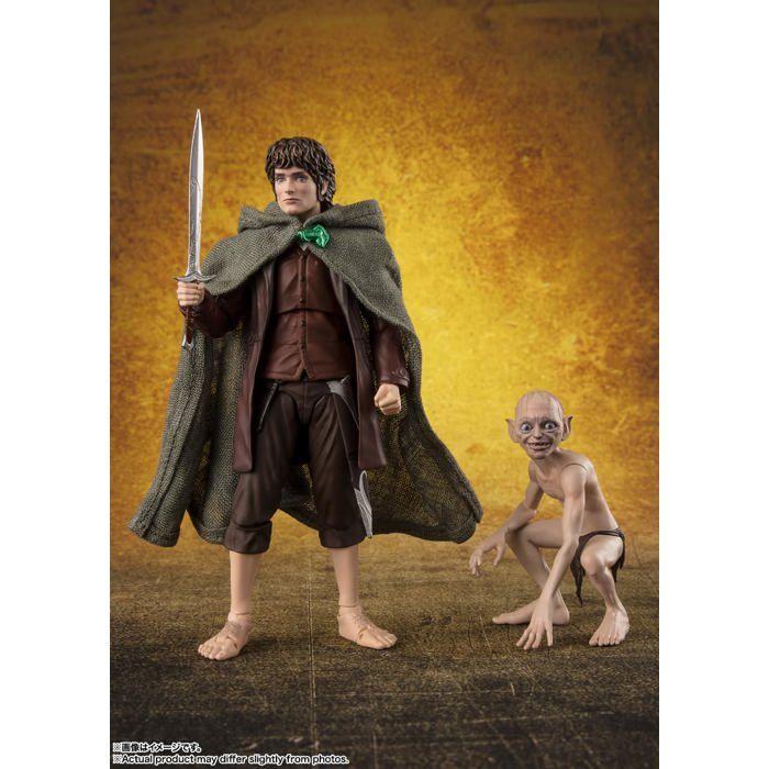 Figurine D'action - TAMASHII NATIONS - Frodo Baggins & Gollum - PVC, ABS, Tissu - 120 Mm
