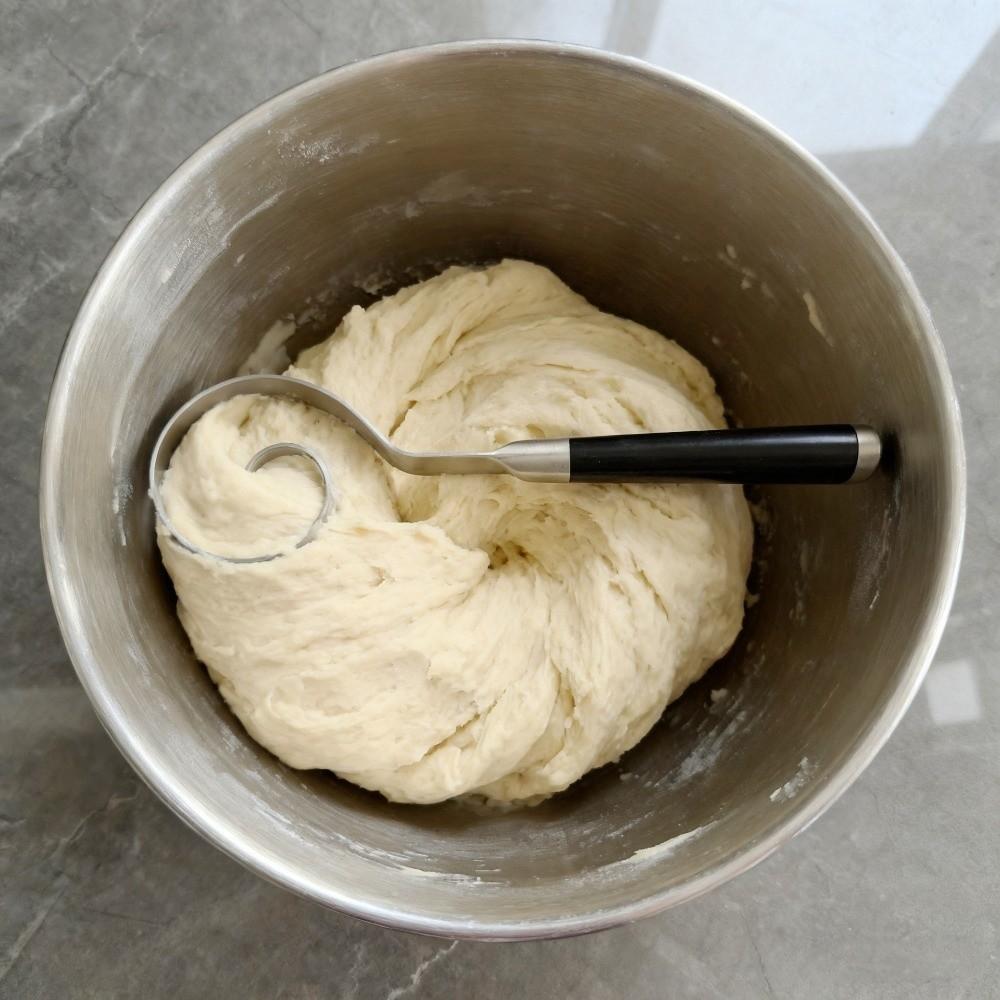 Rust-proof Stainless Steel Dough Whisk Handheld Dough Blending Tool Pastry Making