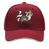 Playful Woodland Raccoon Mascot Illu Sandwich Baseball Cap Sun Cap Outdoor Workouts Hat