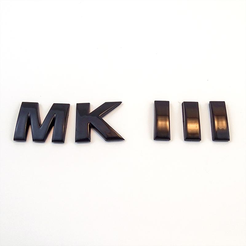 3D Black MKIII MK3 Rear Car Emblem and Rear Truck Chrome Red Badge Car Sticker for Volkswagen VW Golf Jetta MK3