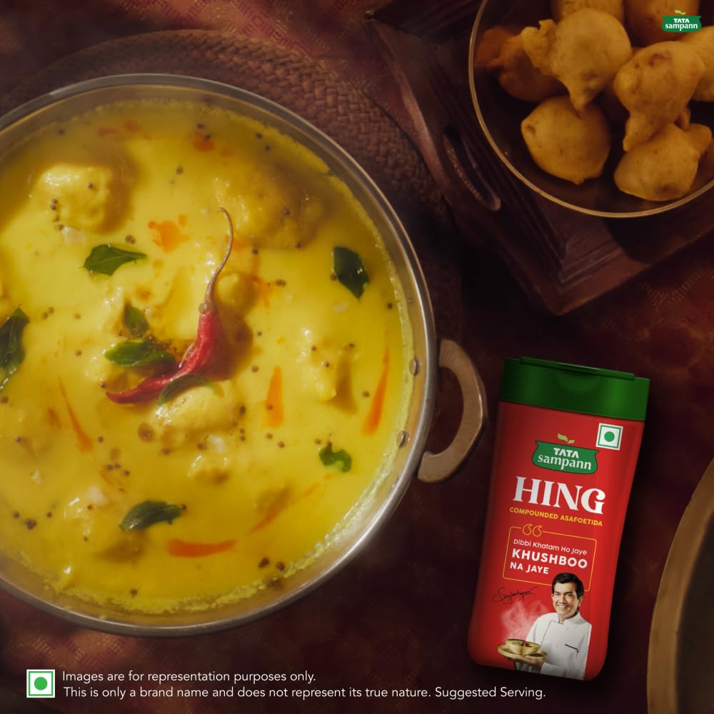 TATA Sampann Hing Compounded Asafoetida Powder 100g Strong Aroma Chef-Recommended Spice