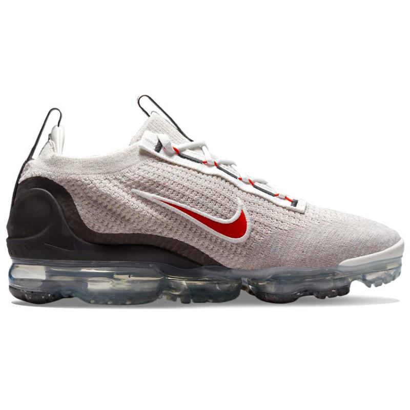 Nike Air Vapormax 2021 Flyknit 'Light Bone University Red' Running Shoes DH4085-003