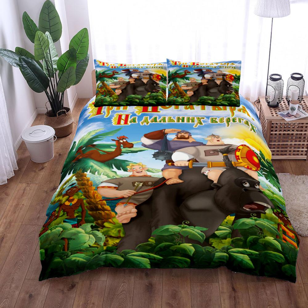 Ovide and the Gang Duvet Cover Set King Queen Double Full Twin Single Size Chinoserie Bed Linen Set